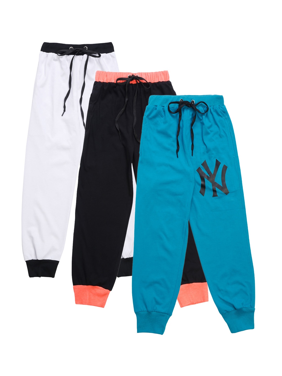 

VIMAL JONNEY Kids Pack Of 3 Joggers, Black