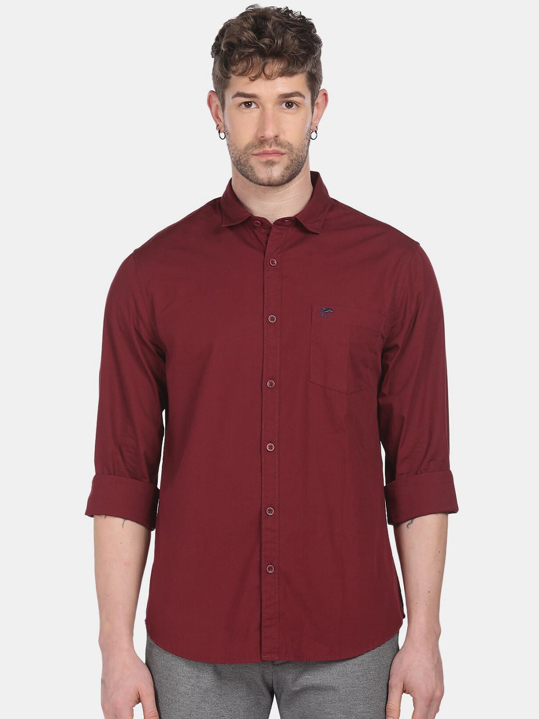 

Ruggers Men Red Casual Shirt