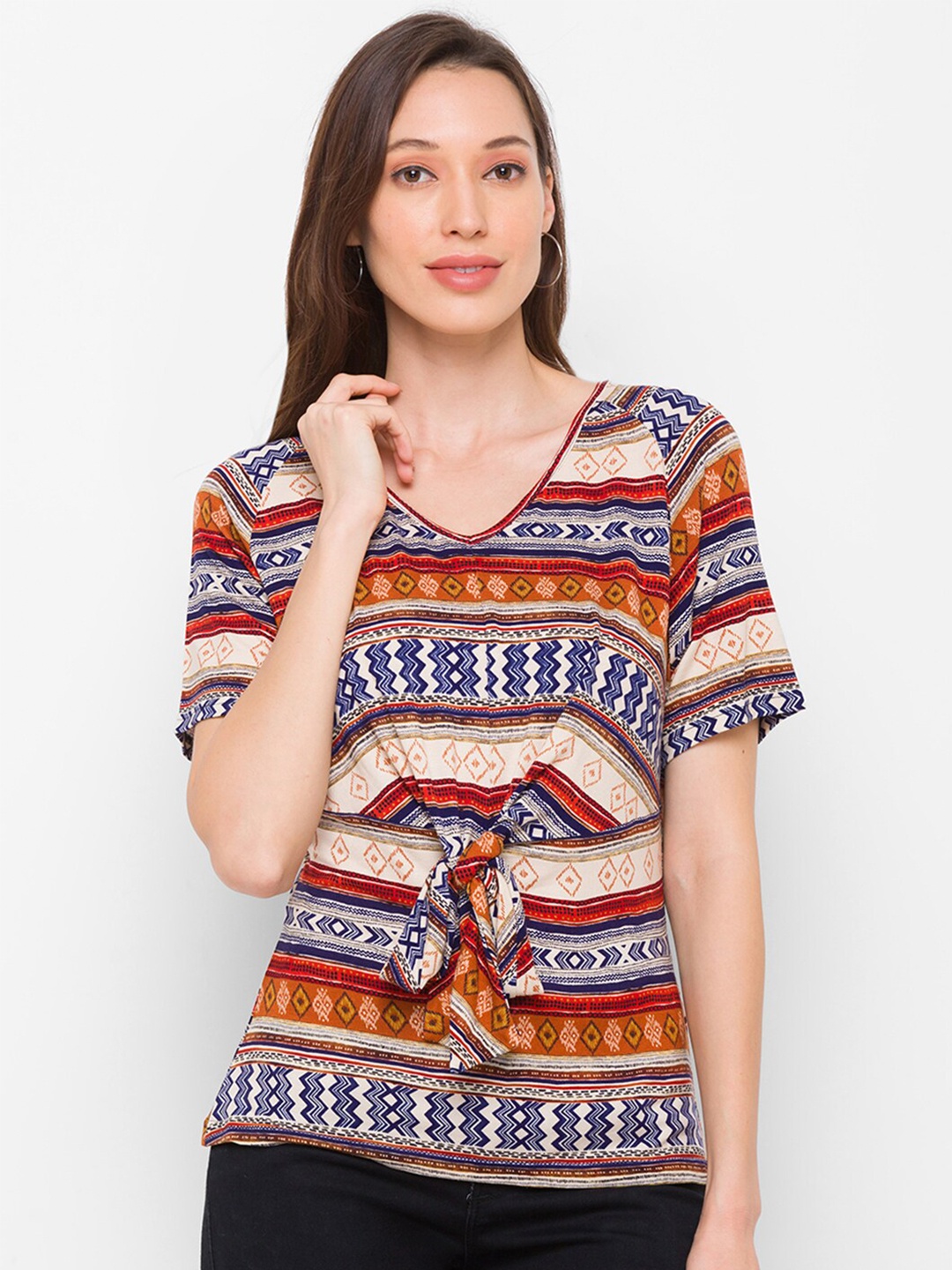 

Globus Multicoloured Print Top, Multi