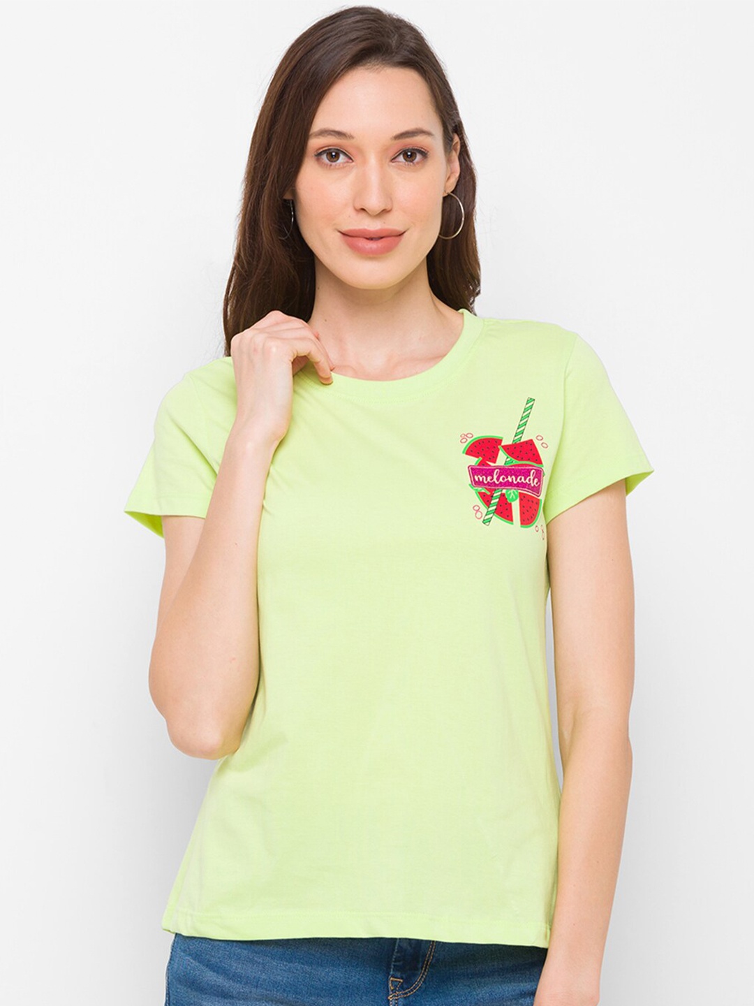 

Globus Women Yellow Pockets T-shirt