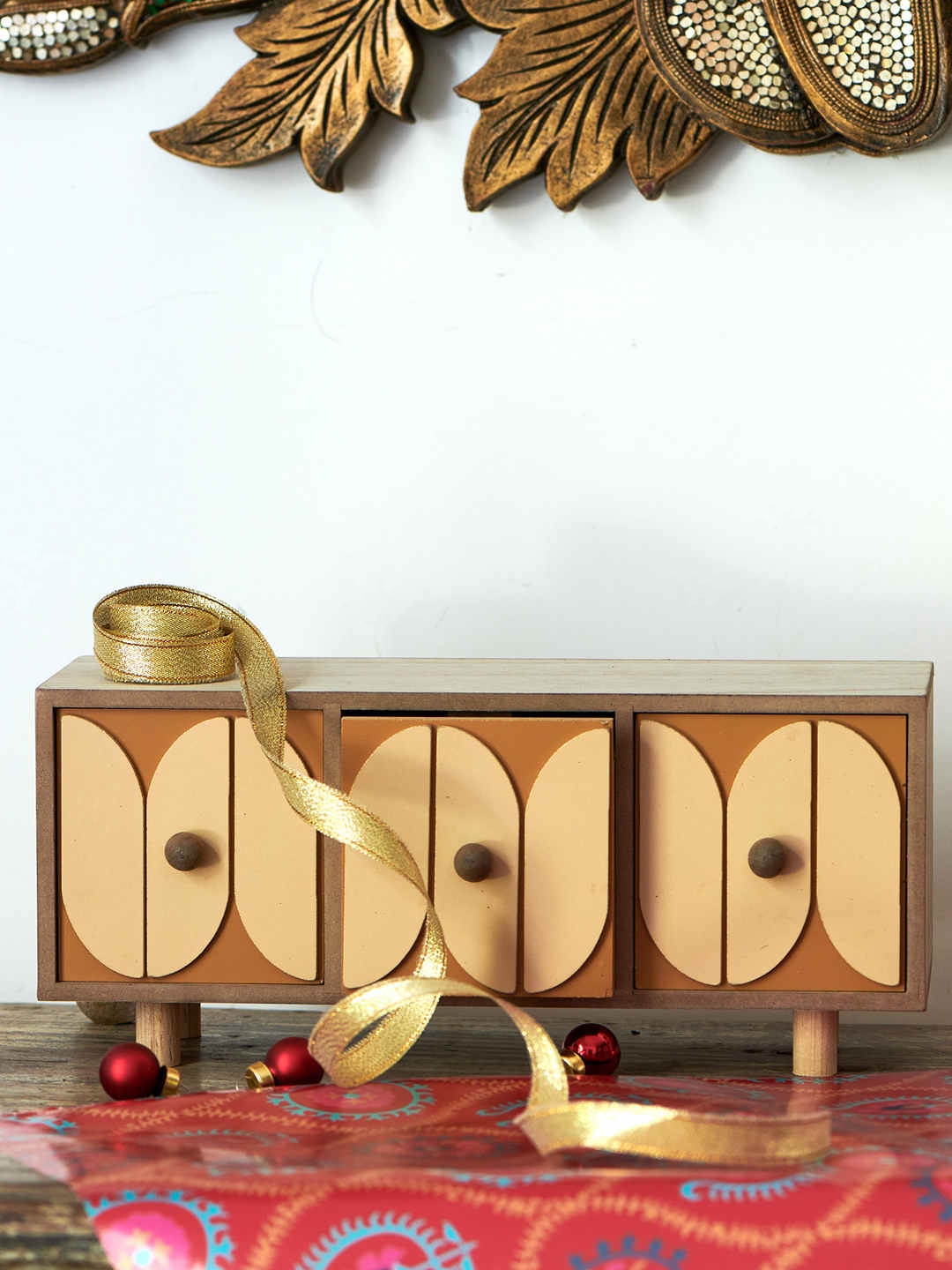 

Chumbak Yellow Solid The 90'S Drawer Organizer