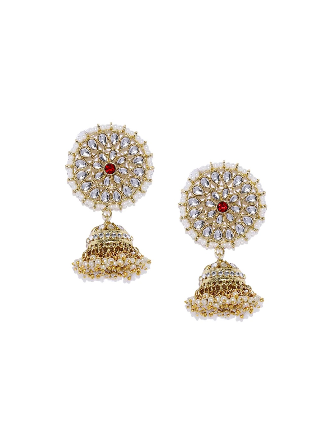 

LIVE EVIL Maroon Classic Jhumkas Earrings