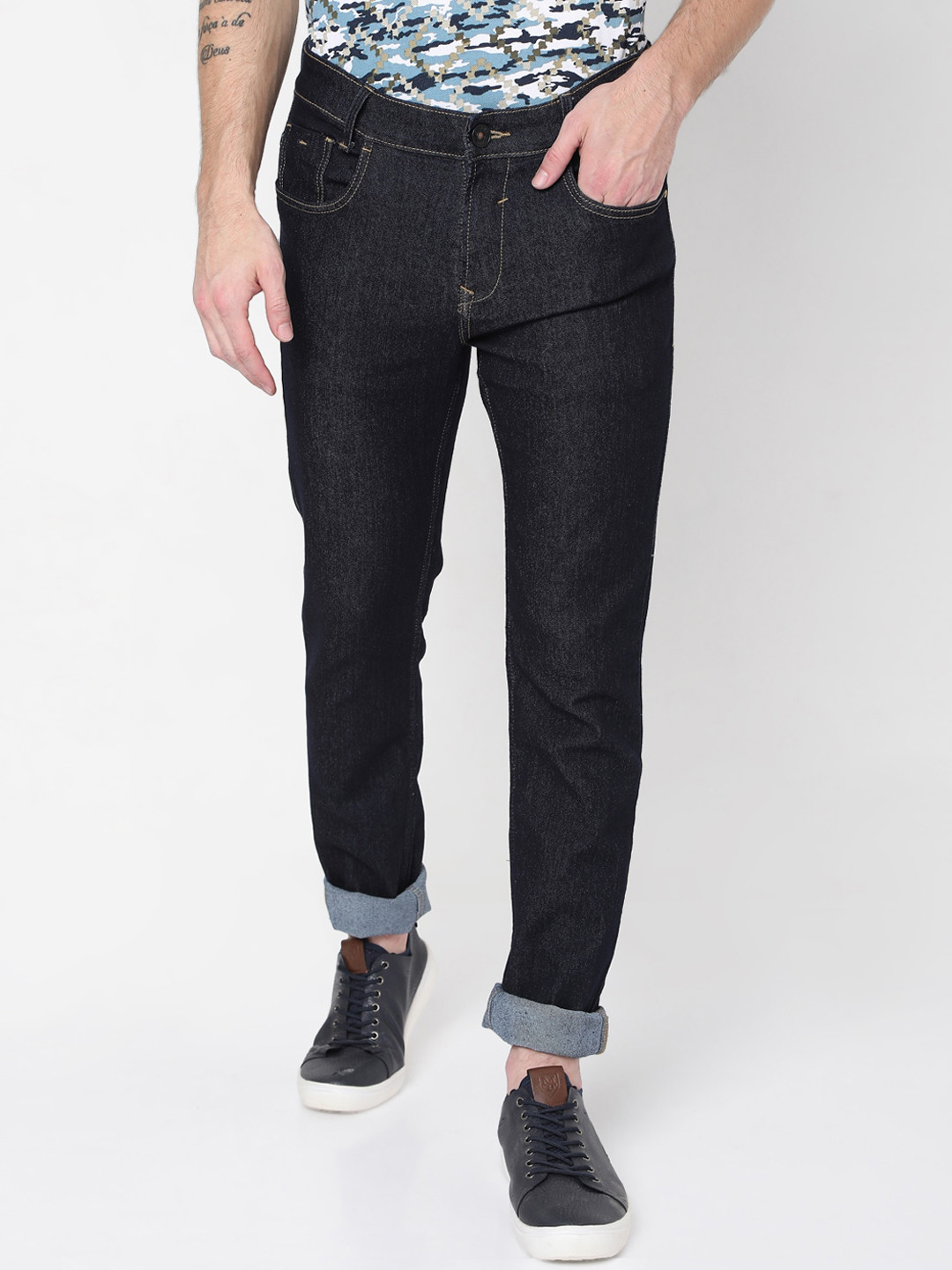 

Mufti Men Black Stretchable Jeans