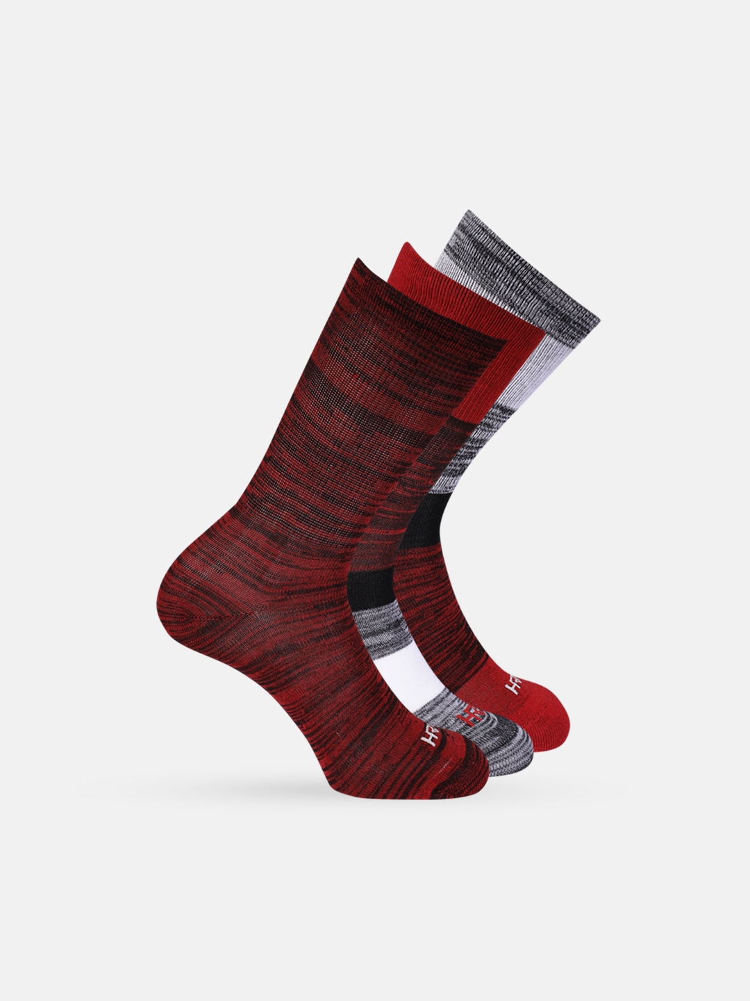 

HRX by Hrithik Roshan Men Pack of 3 Patterned Above Ankle Length Socks, Multi
