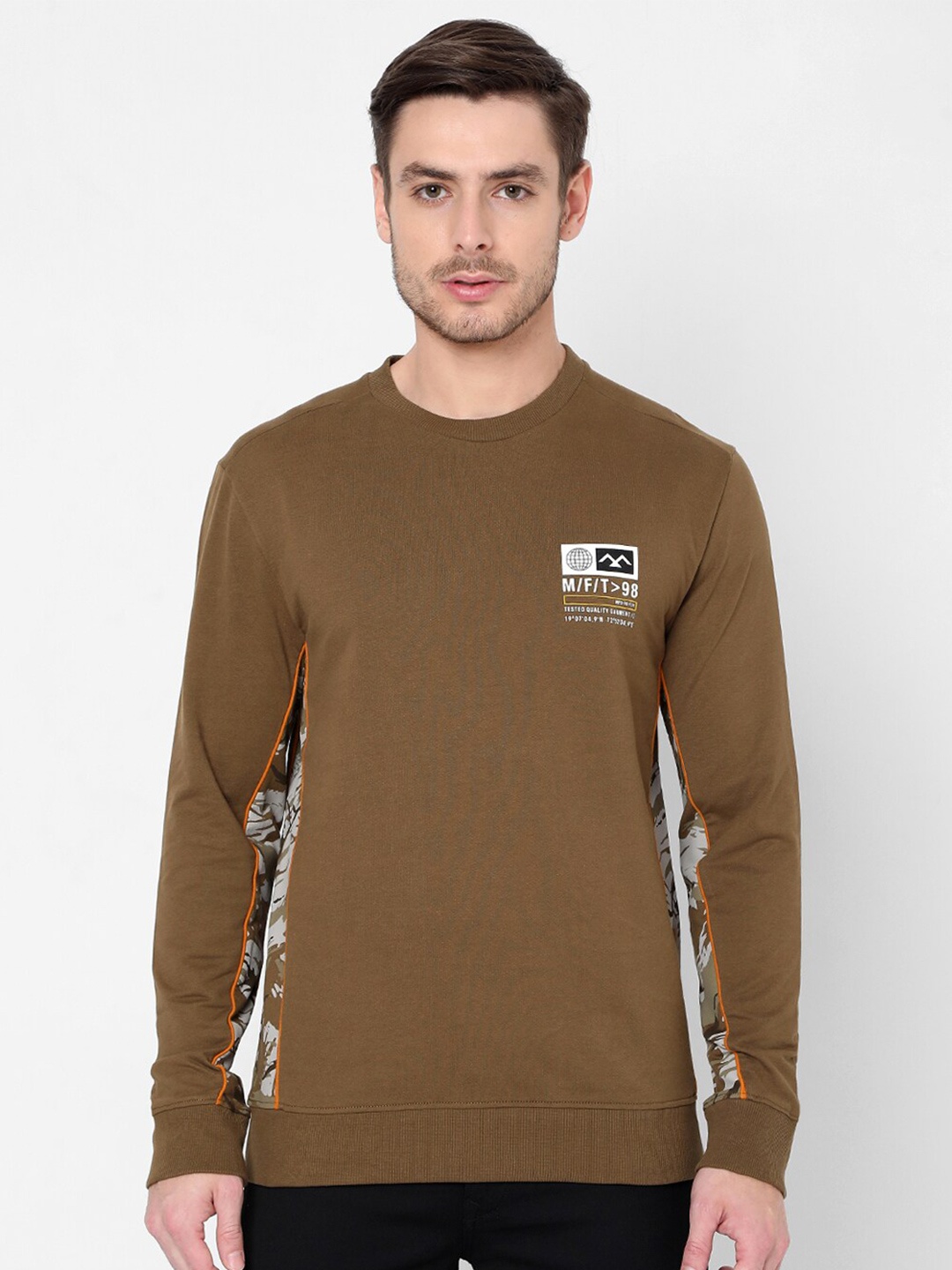 

Mufti Men Olive Green Sweatshirt