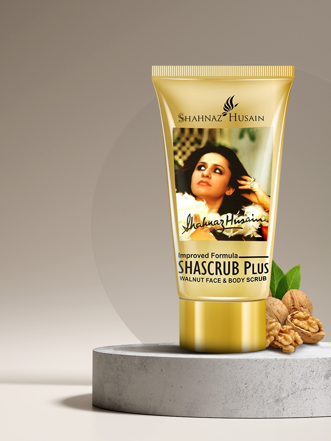 

Shahnaz Husain Shascrub Plus Walnut Face & Body Scrub 40 g, White