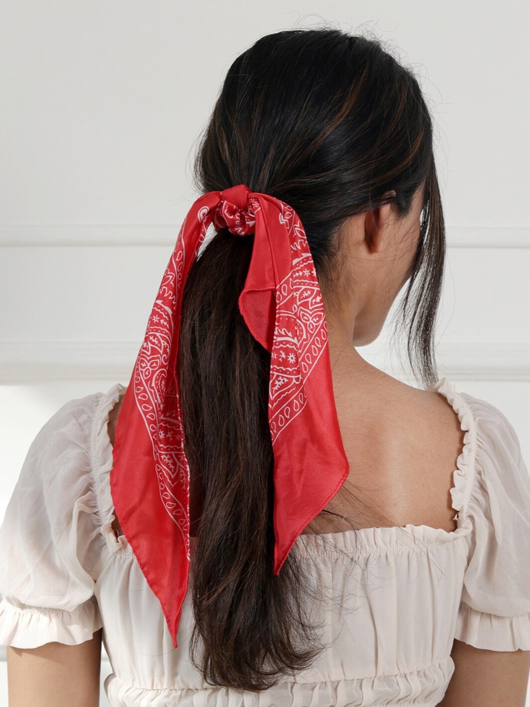 

ToniQ Women Red & White Ponytail Holders