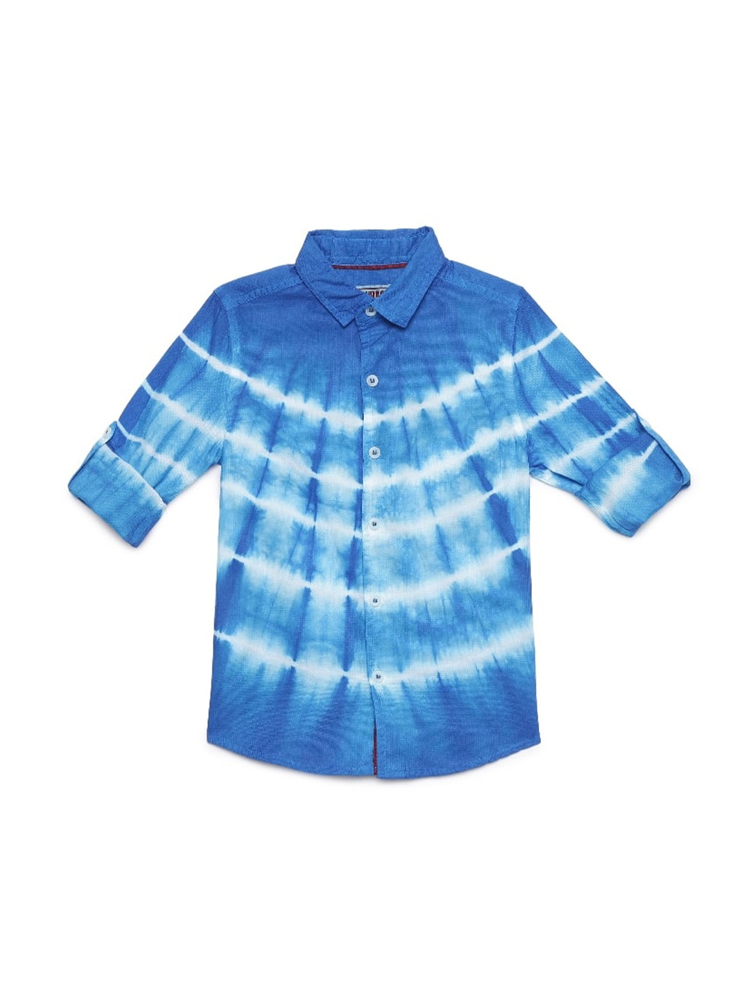 

UNDER FOURTEEN ONLY Boys Blue Checked Casual Shirt