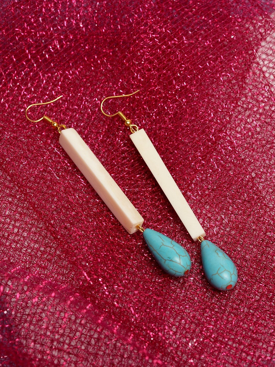 

VOGUE PANASH Gold-Toned Oval Drop Earrings