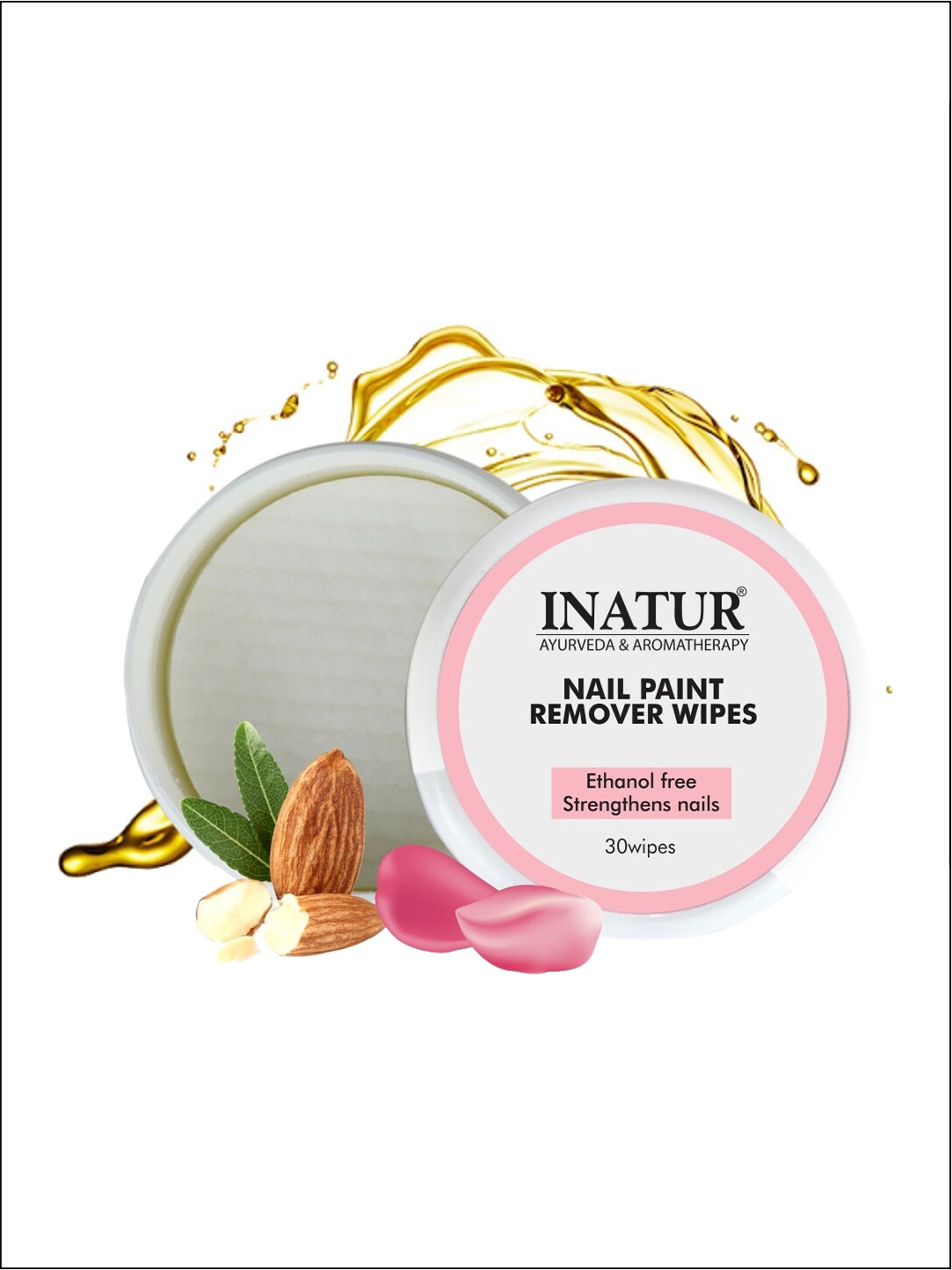 

Inatur Women White Ayurveda & Aromatherapy Nail Paint Remover Wipes