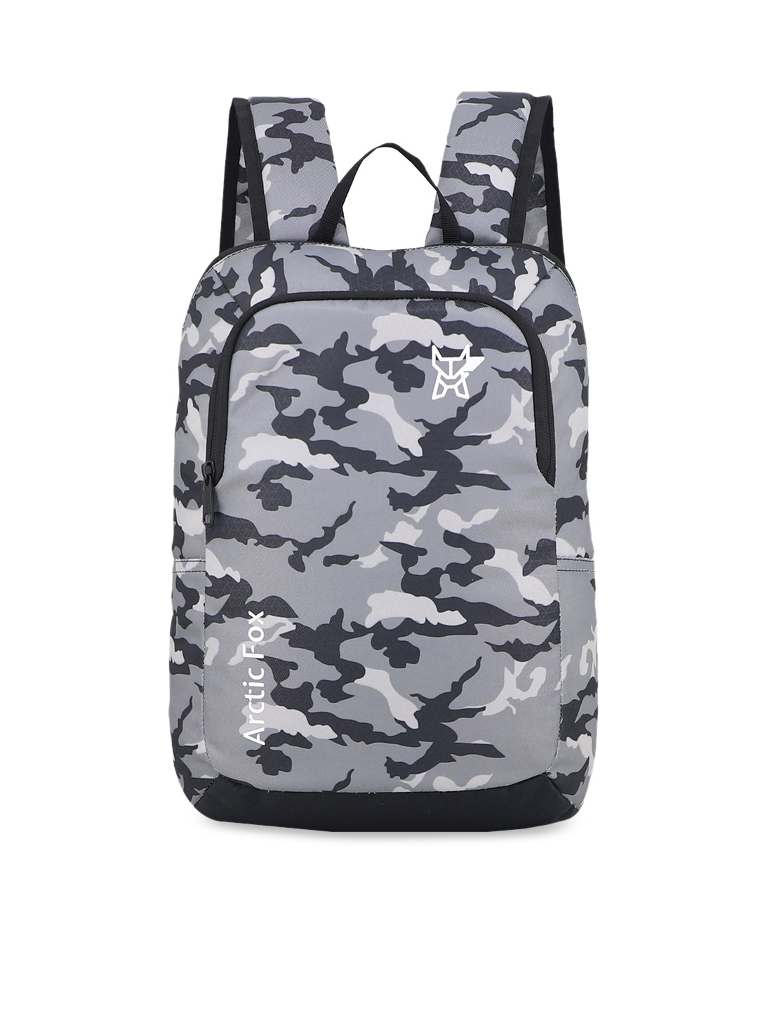 

Arctic Fox Unisex Grey & Black Camouflage Printed Backpack