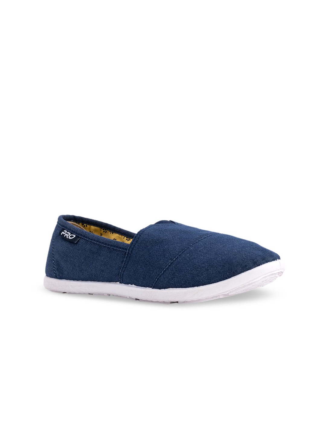 

Khadims Women Navy Blue Woven Design Slip-On Sneakers