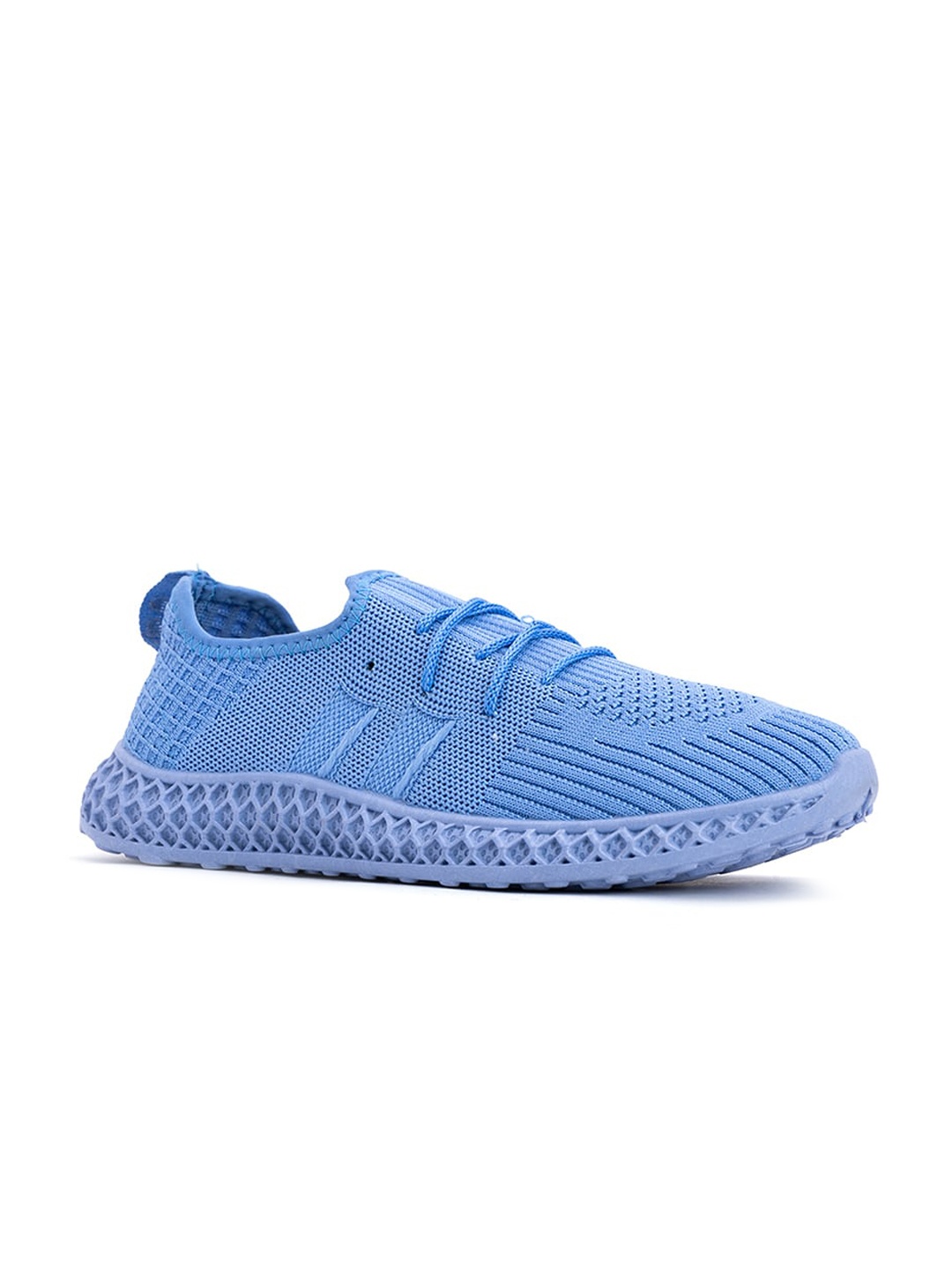 

Khadims Women Blue Woven Design Sneakers