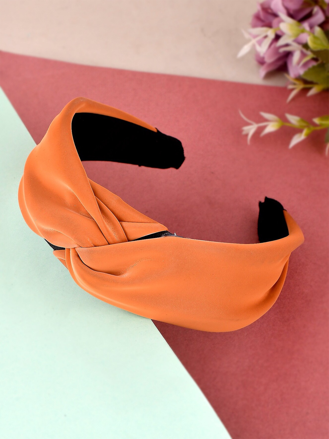 

Silvermerc Designs Women Orange Knot Hairband