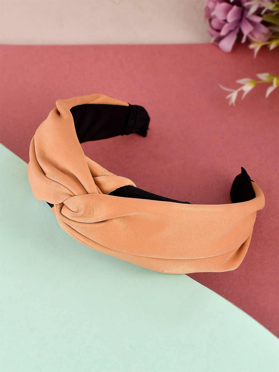 

Silvermerc Designs Women Brown Fancy Knotted Hairband