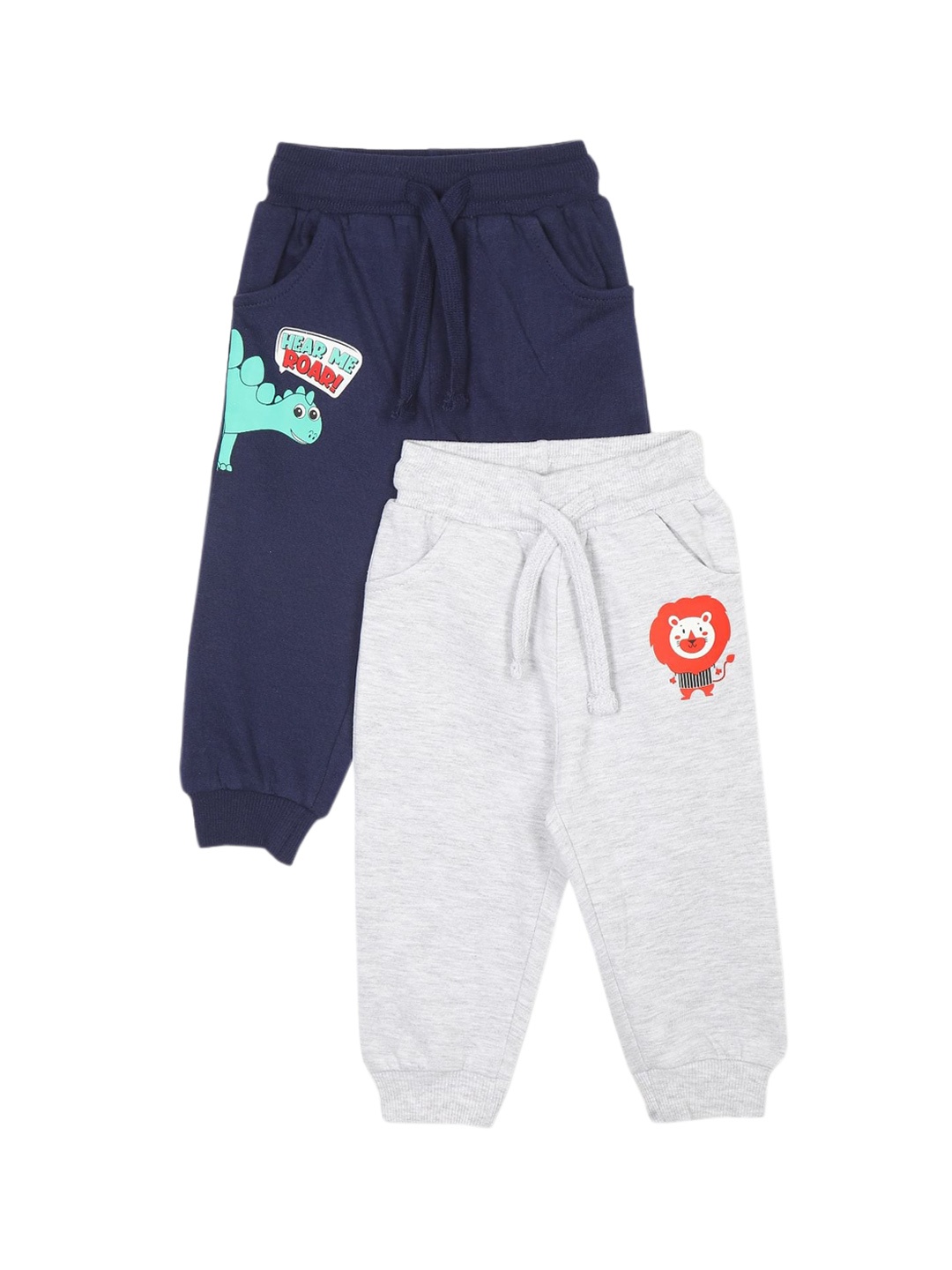 

Donuts Boys Grey & Navy Blue Pack of 2 Cotton Track Pants