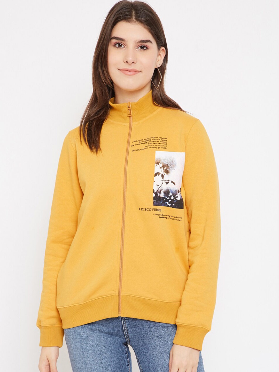 

Madame Women Mustard Sweatshirt