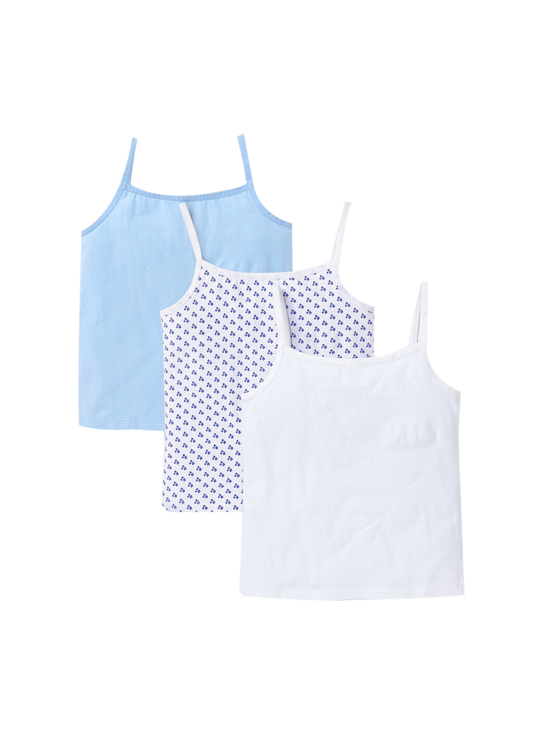 

Ed-a-Mamma Girls Pack Of 3 Basic Vests, White