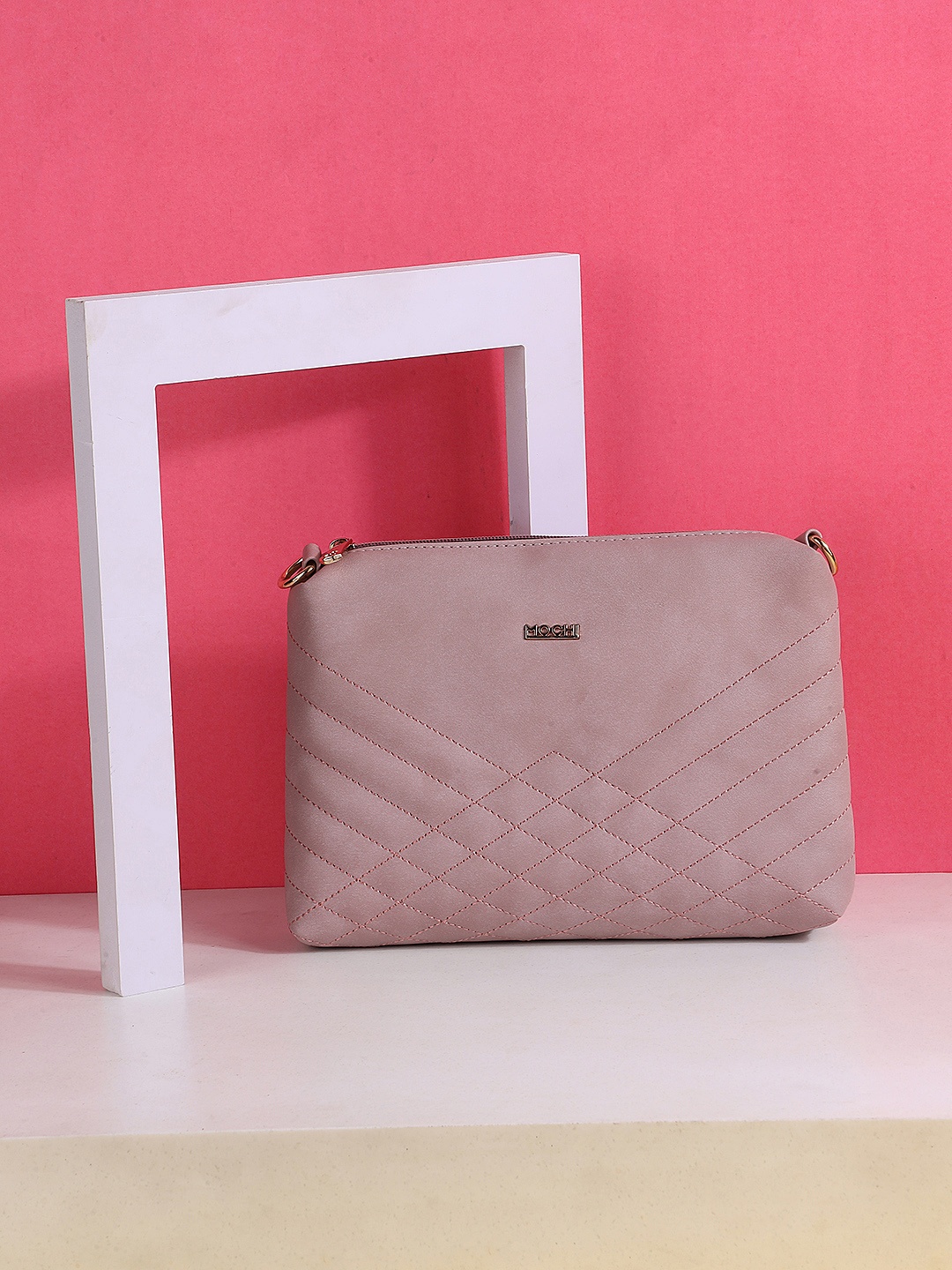 

Mochi Pink Shopper Sling Bag with Quilted