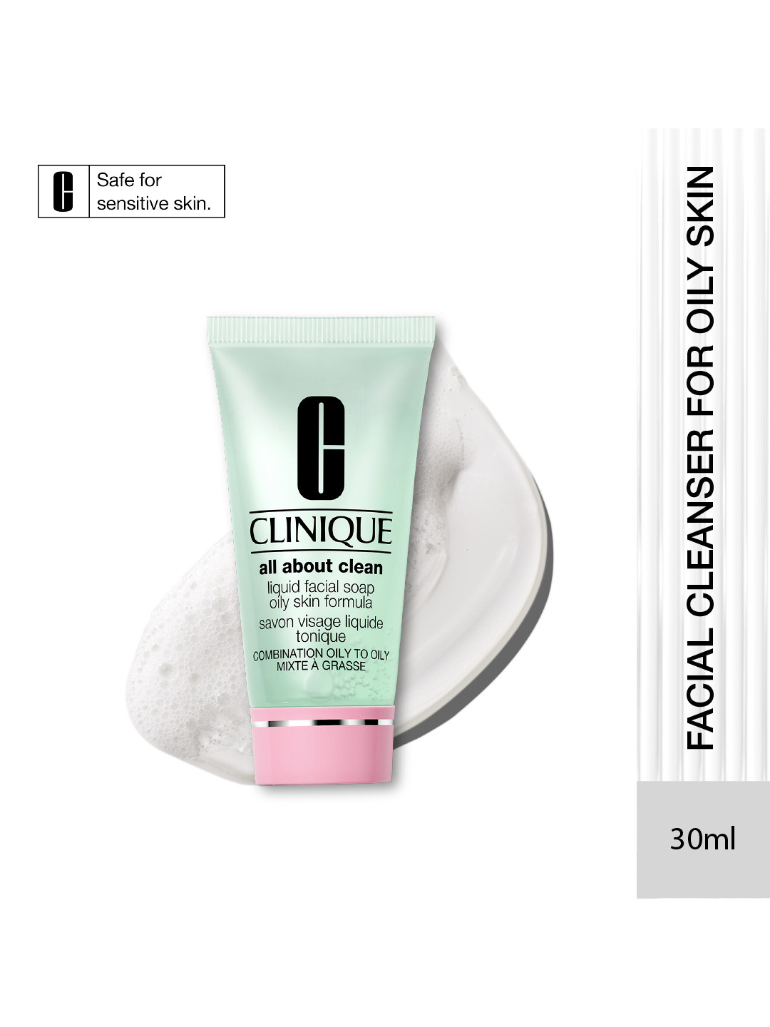 

Clinique All About Clean Liquid Facial Soap For Oily 30ml, Green