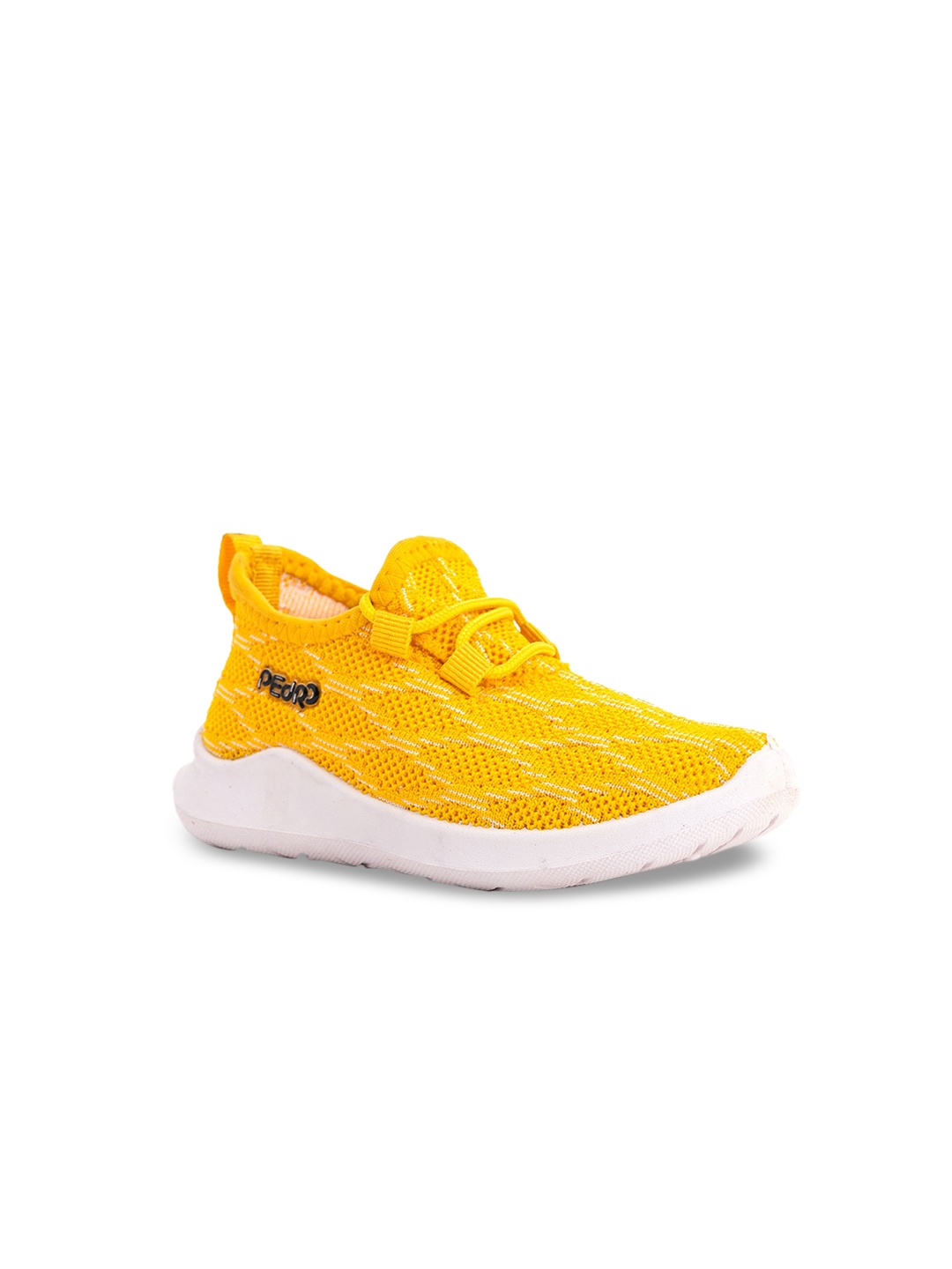

Khadims Boys Yellow Woven Design Knitted Regular Sneakers