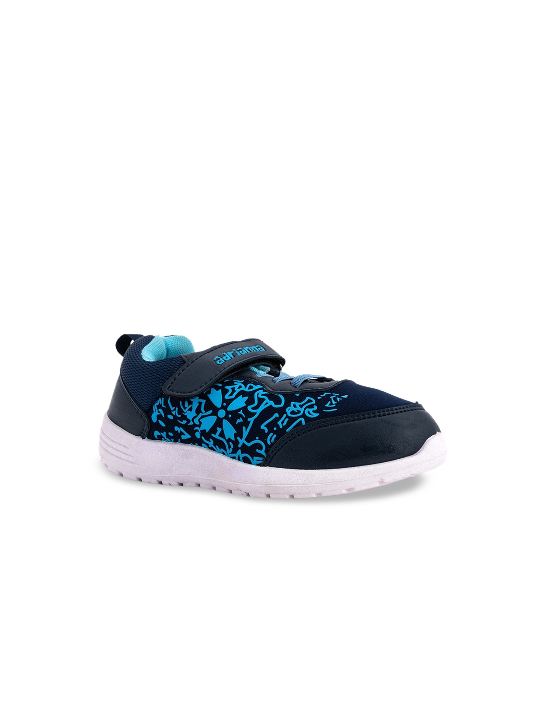 

Khadims Girls Navy Blue Printed Regular Sneakers