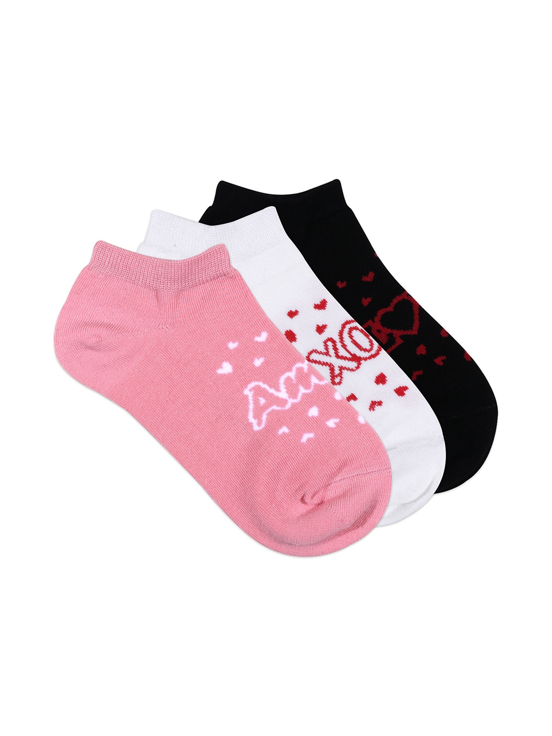 

Balenzia Women 3 Pairs Assorted Cotton Blend Shoe Liners