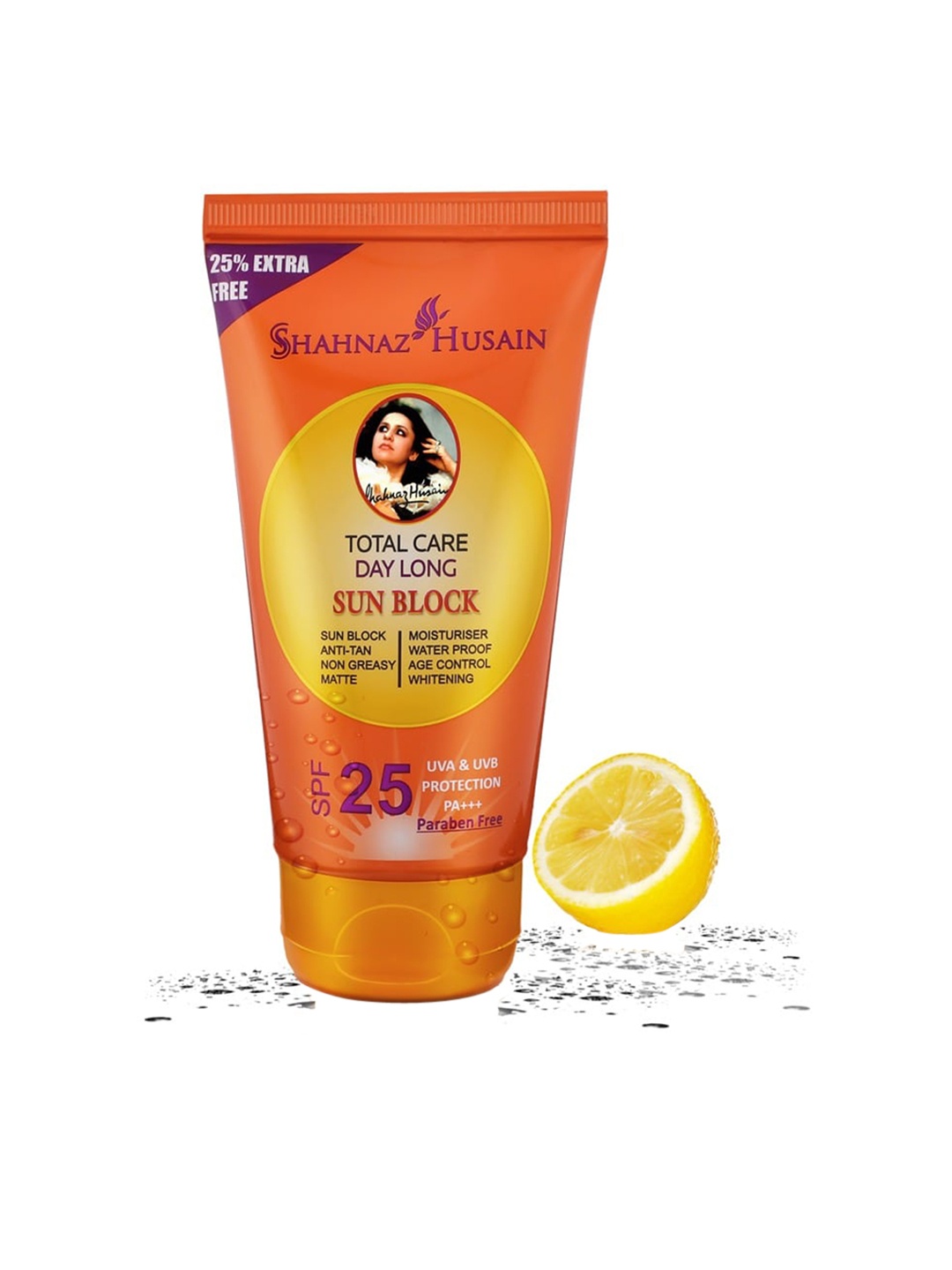 

Shahnaz Husain Women Total Care Day Long Sun Block 25 SPF, White