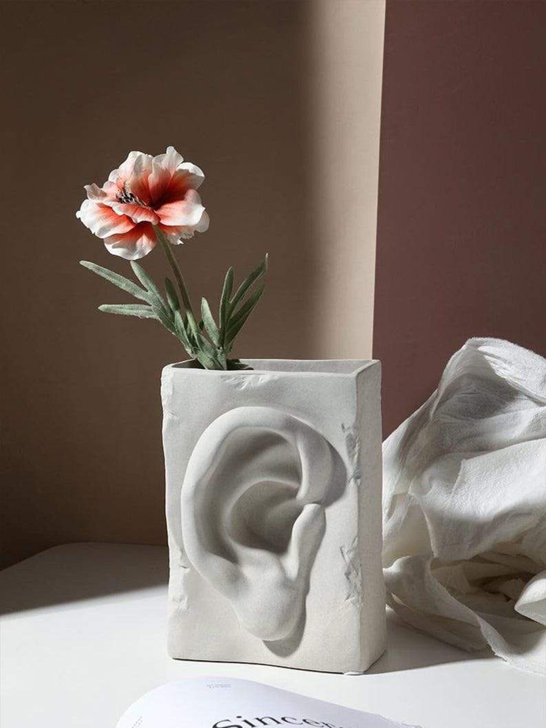 

THE ARTMENT Grey Surreal Vases Of Three Senses Ear Style Vase