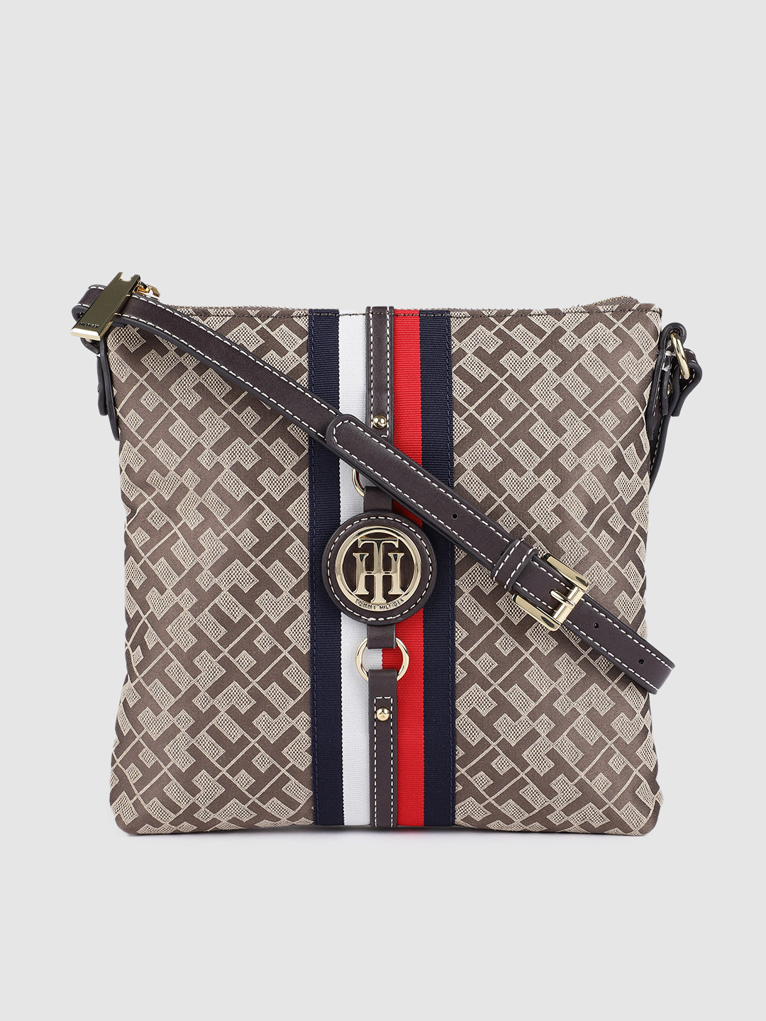 

Tommy Hilfiger Brown Printed Sling Bag