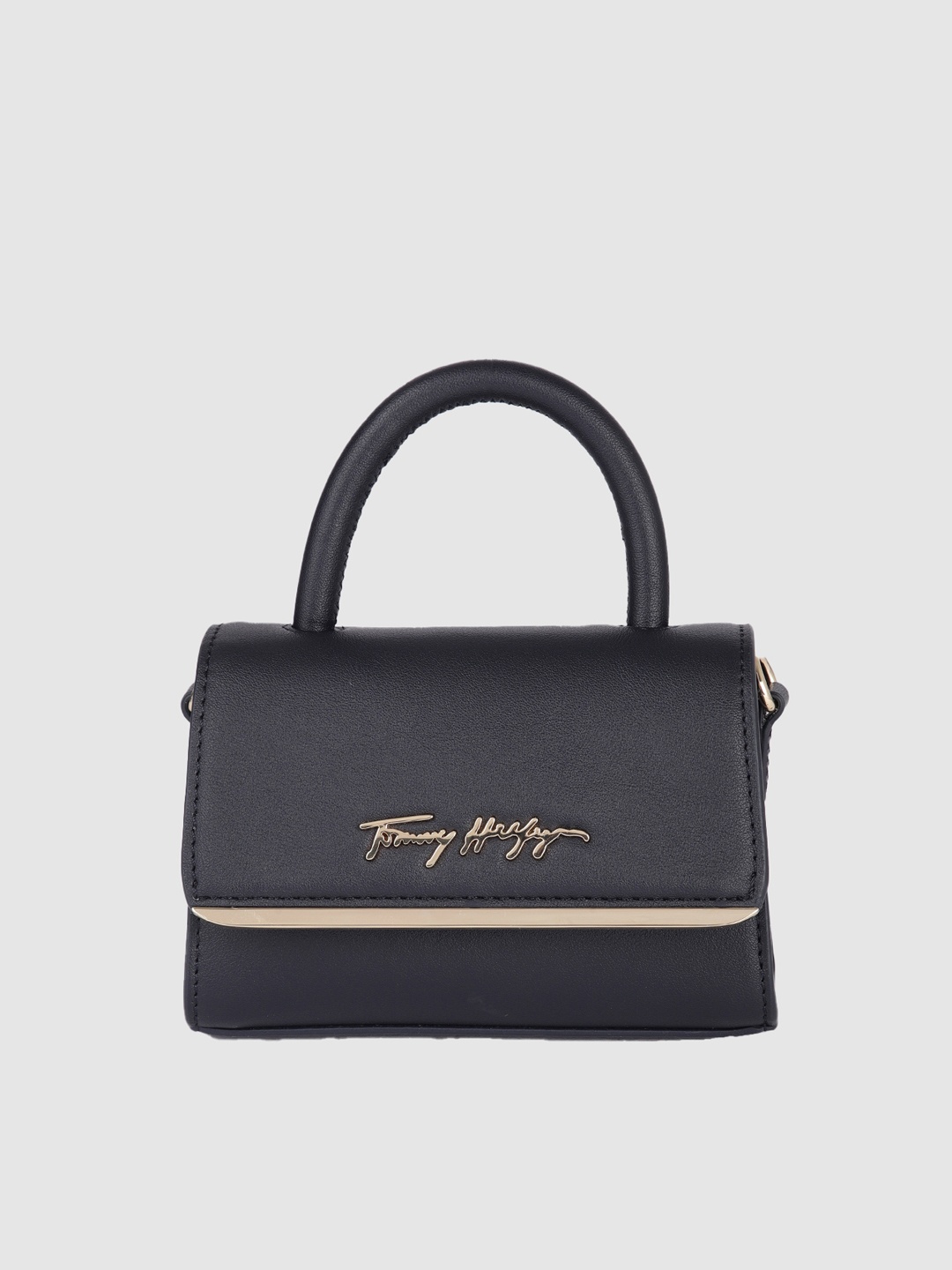 

Tommy Hilfiger Navy Blue Solid Satchel