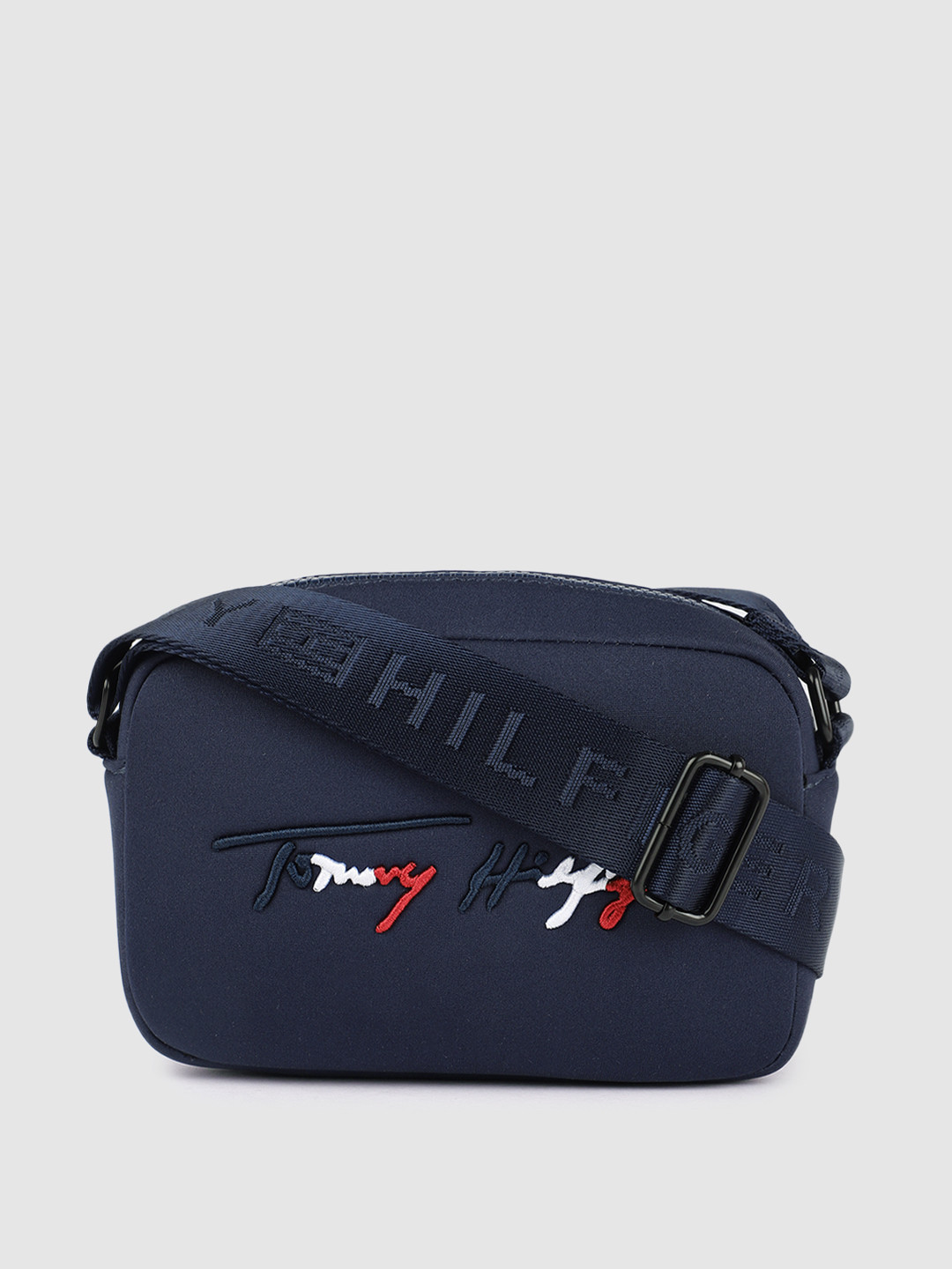 

Tommy Hilfiger Navy Blue Solid Sling Bag