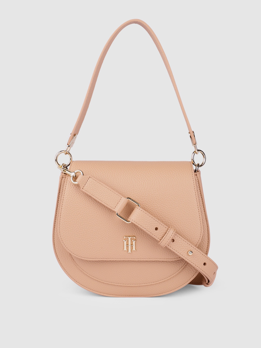 

Tommy Hilfiger Brown Solid Bowling Handheld Bag