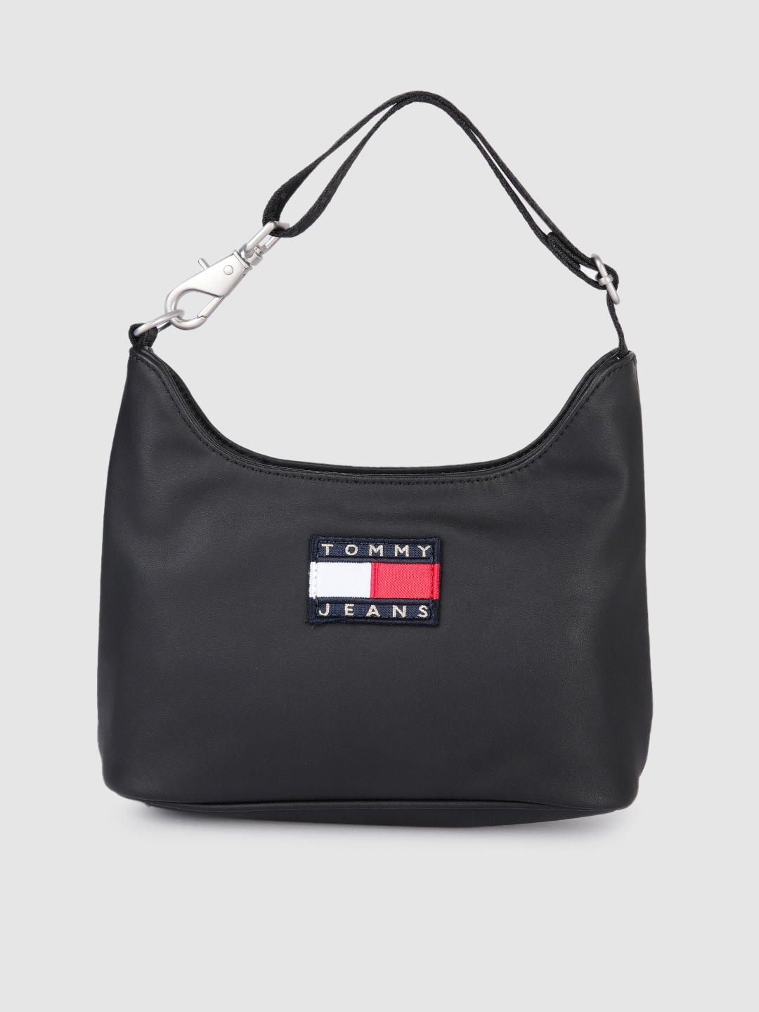 

Tommy Hilfiger Black Structured Hobo Bag
