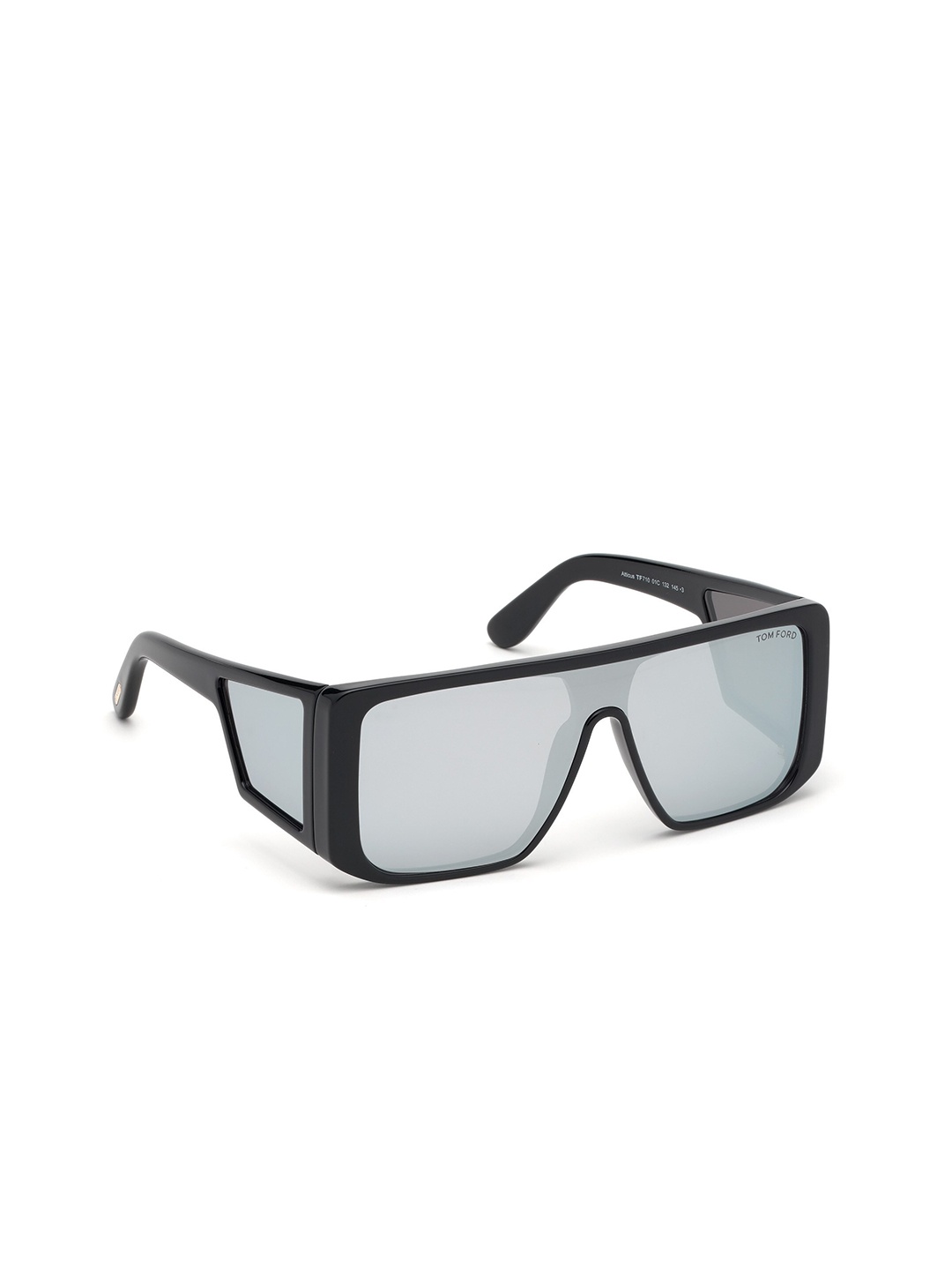 

Tom Ford Men Grey Shield Sunglasses With UV Protected Lens