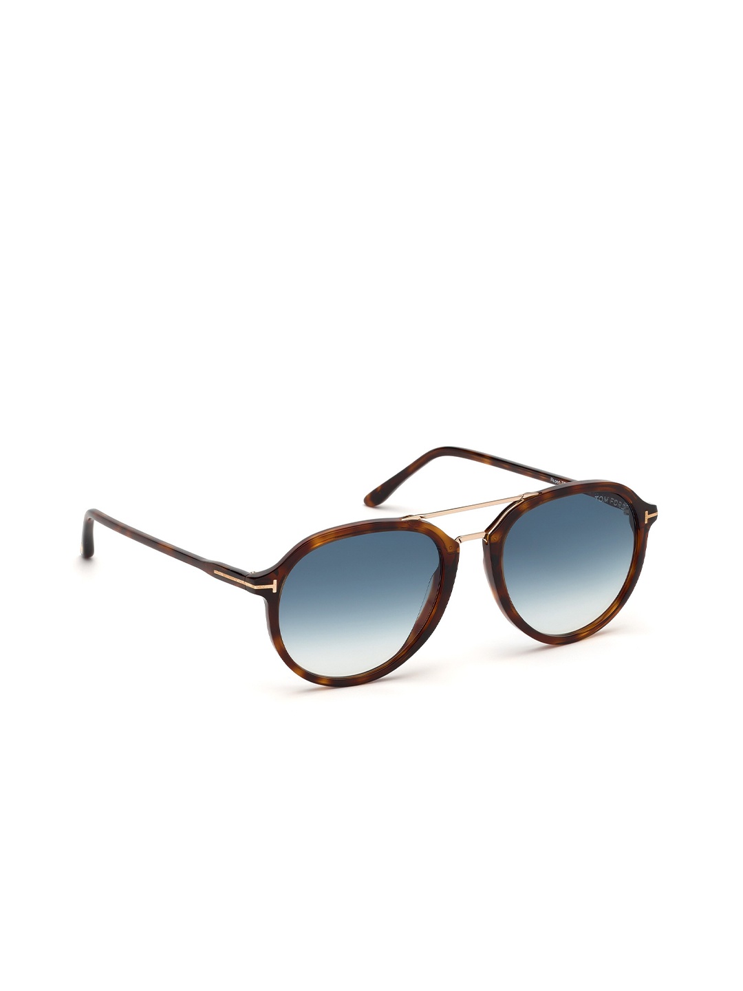 

Tom Ford Men Blue Aviator Sunglasses With UV Protected Lens