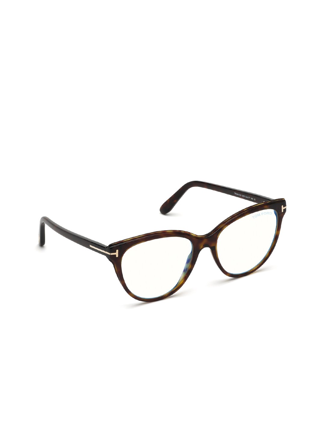 

Tom Ford Women Transparent & Brown Full Rim Oval Frames