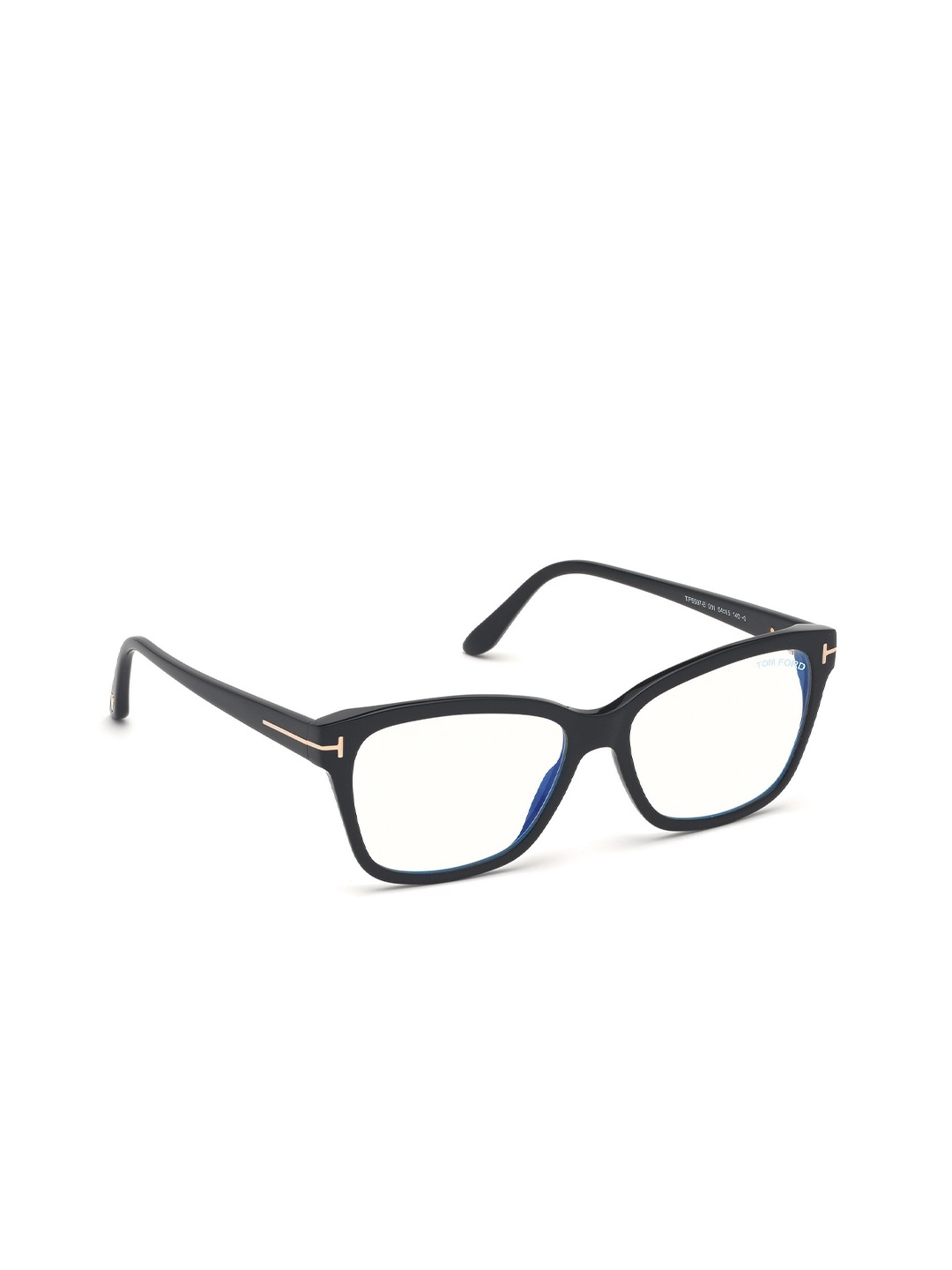

Tom Ford Women Transparent & Black Full Rim Square Frames