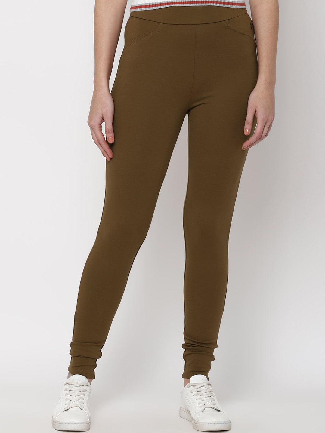 

Allen Solly Woman Women Brown Joggers Trousers