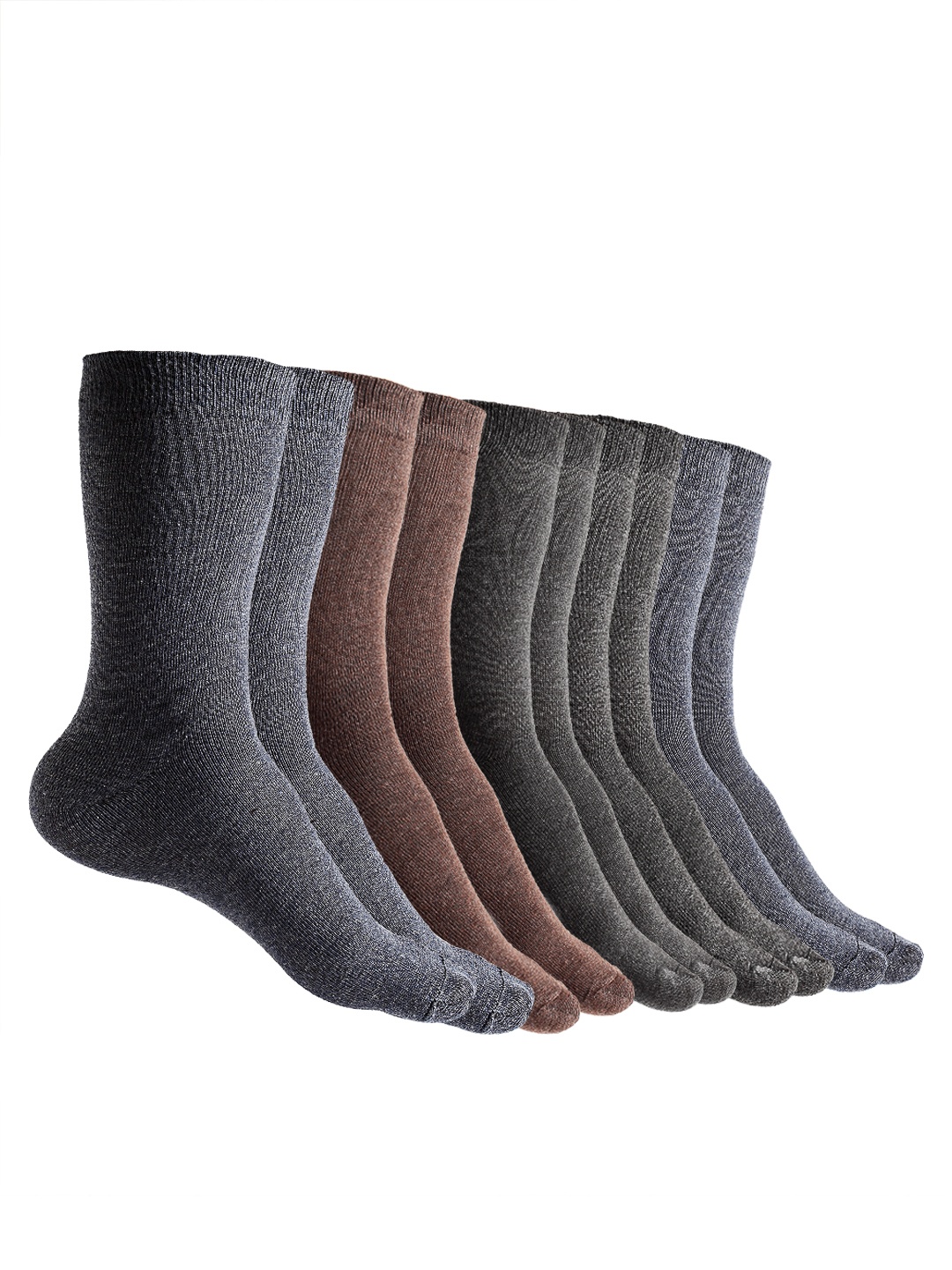 

Texlon Men Pack of 5 Assorted Calf Length Socks