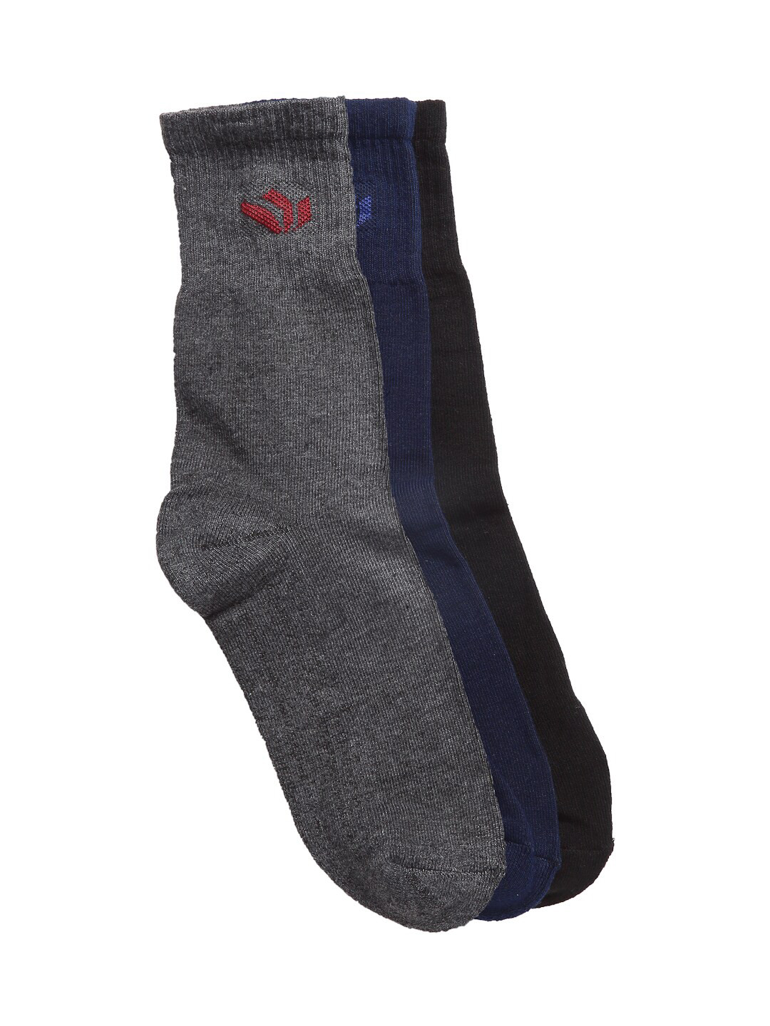 

Texlon Men Pack Of 3 Assorted Ankle-Length Socks