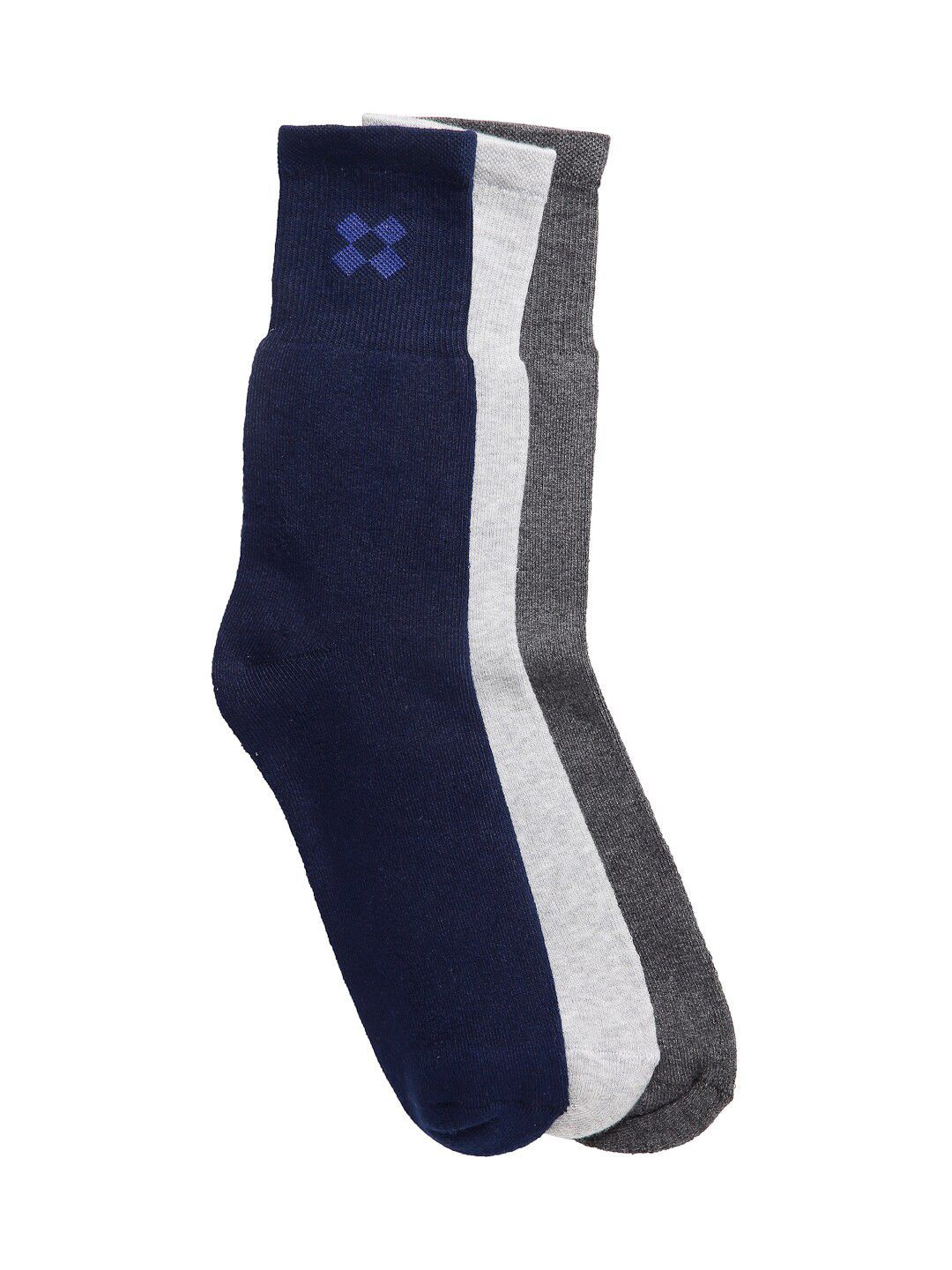 

Texlon Men Set Of 3 Assorted Above Ankle-Length Socks