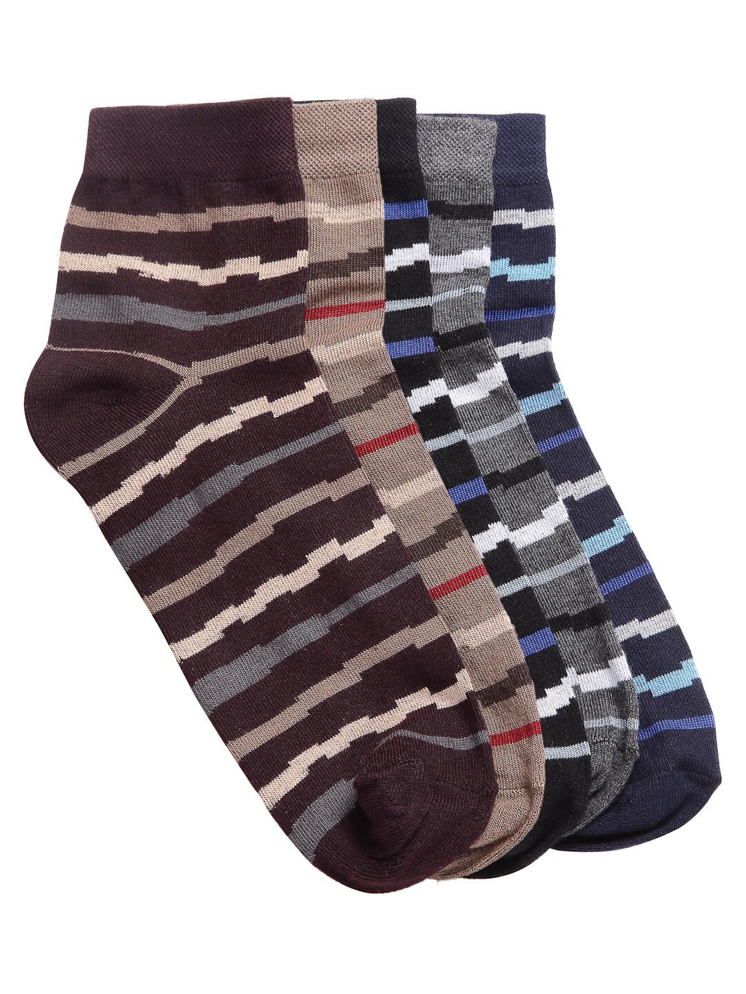 

Texlon Men Pack of 5 Assorted Calf Length Socks