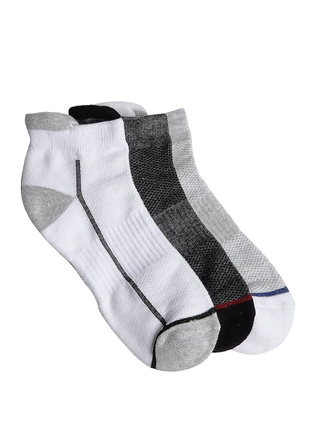 

Texlon Men Pack Of 3 Assorted Ankle-Length Socks