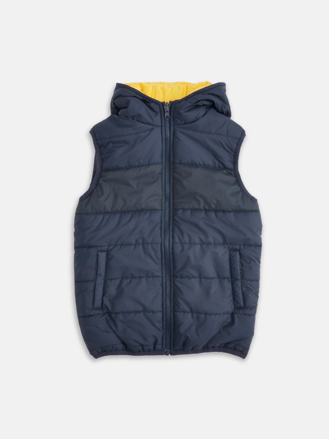 

Pantaloons Junior Boys Navy Blue Padded Jacket