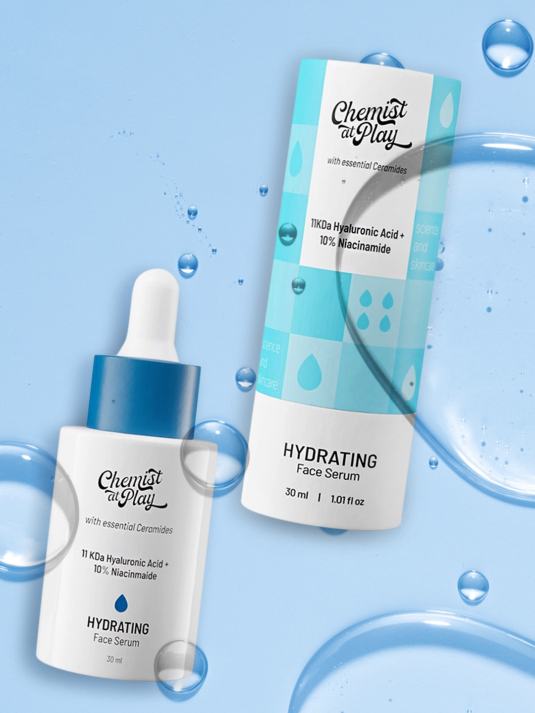 

Chemist At Play Hydrating Face Serum With Ceramides 30 ml, Transparent