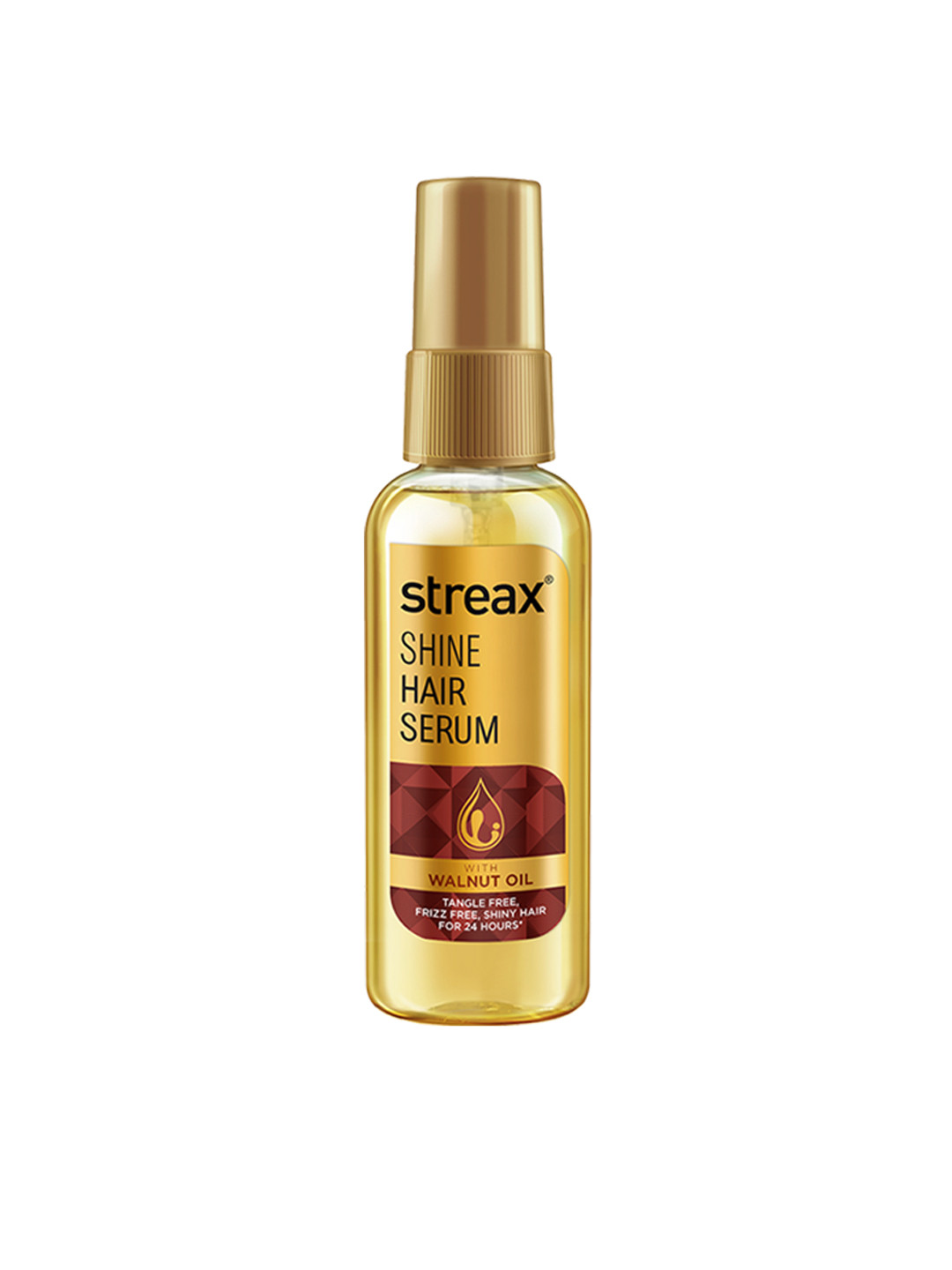 

Streax Smoothening & Shine Hair Serum Vitalised with Walnut Oil - 50 ml, Transparent