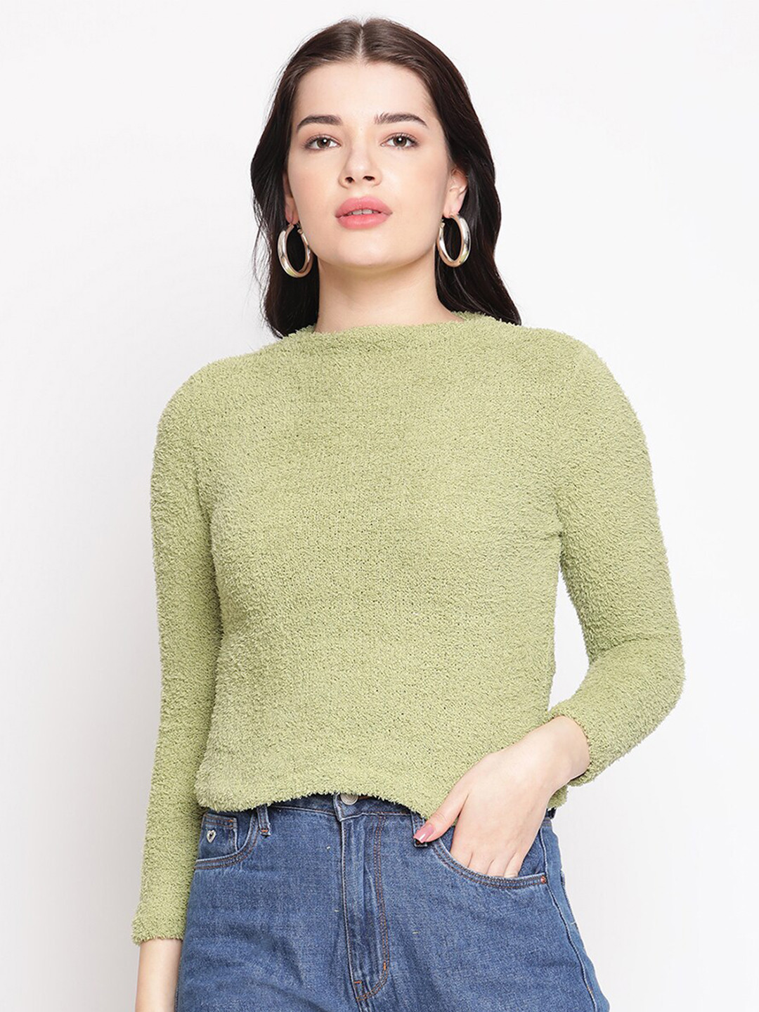 

Madame Green Self Designed Crop Top