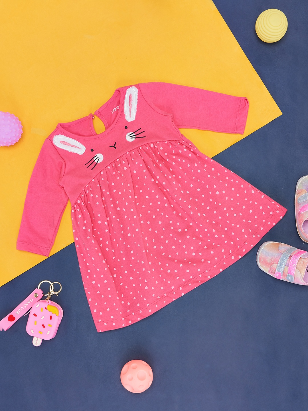 

Pantaloons Baby Pink A-Line Dress