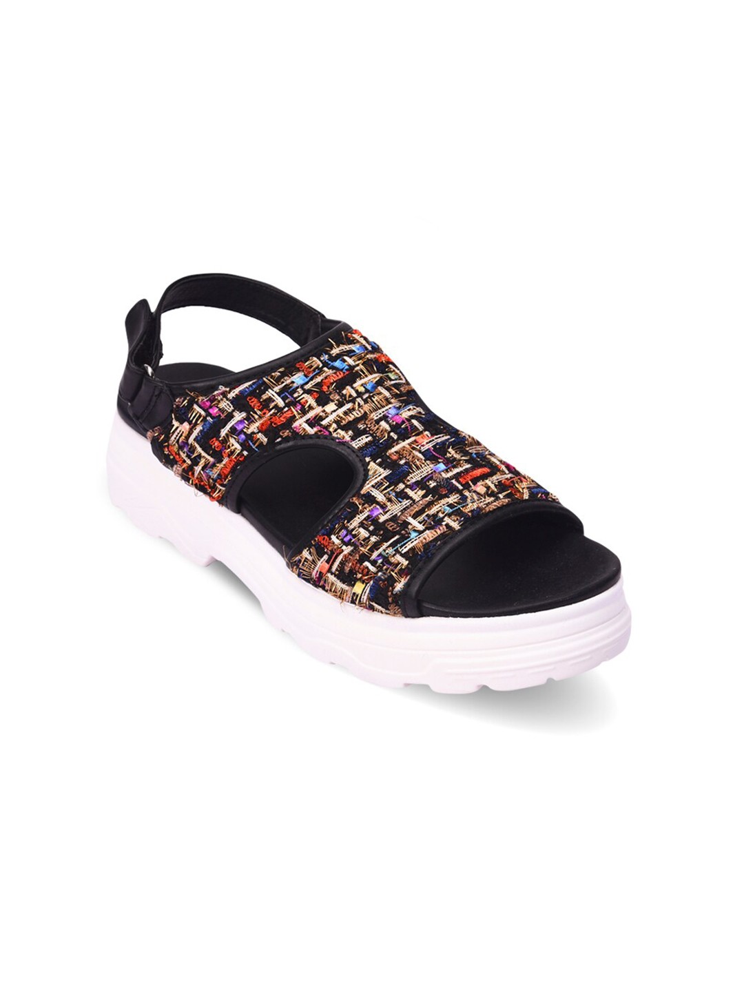 

Pavers England Black & Beige Platform Heels